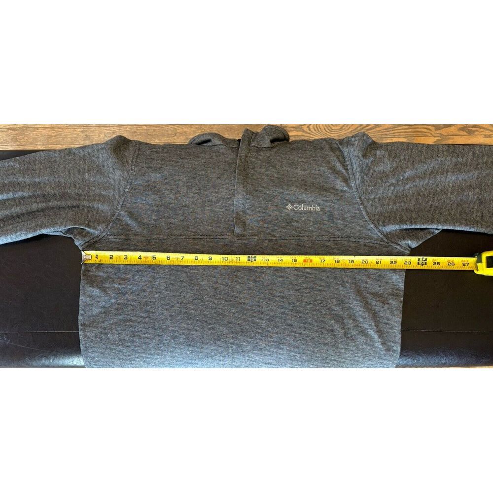 Columbia 1/4 Zip‎ Long Sleeve Shirt Men's Sz L Black Gray - Picture 6 of 7